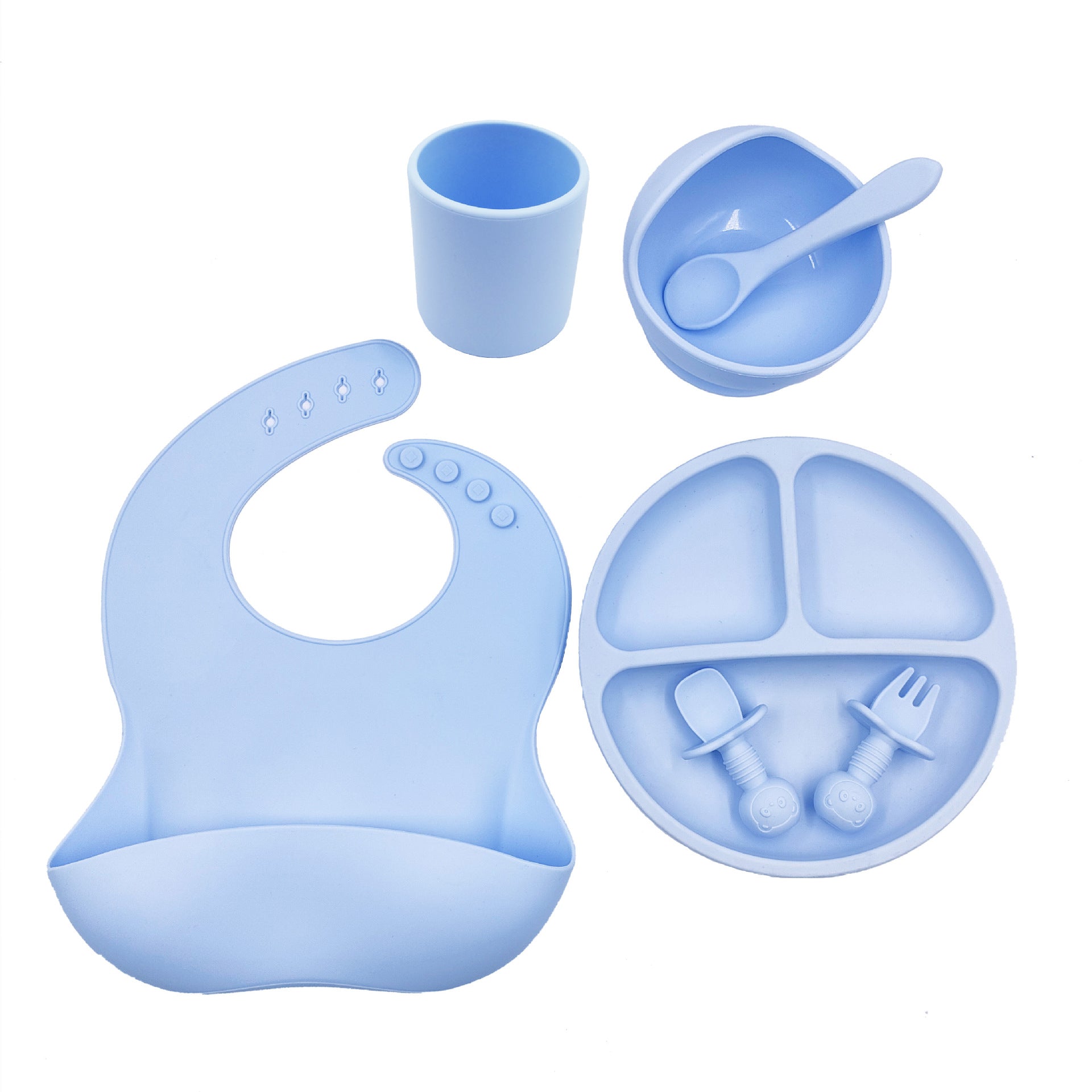 Baby Cutlery Set Silicone Cup Spoon