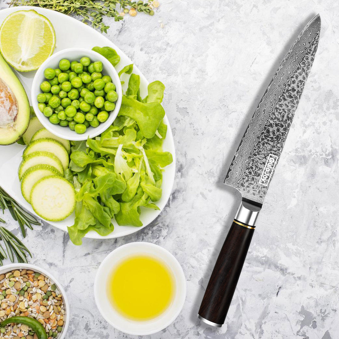 Qulajoy 7 Inch Santoku Knife