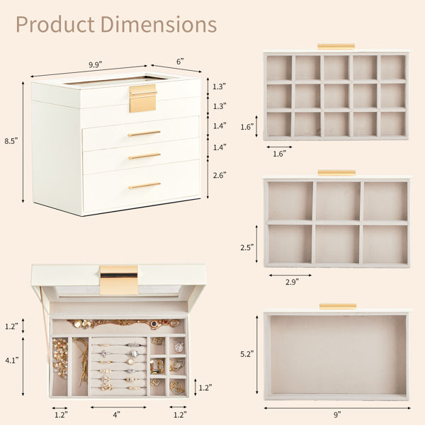Top Visible Storage With 2-drawer