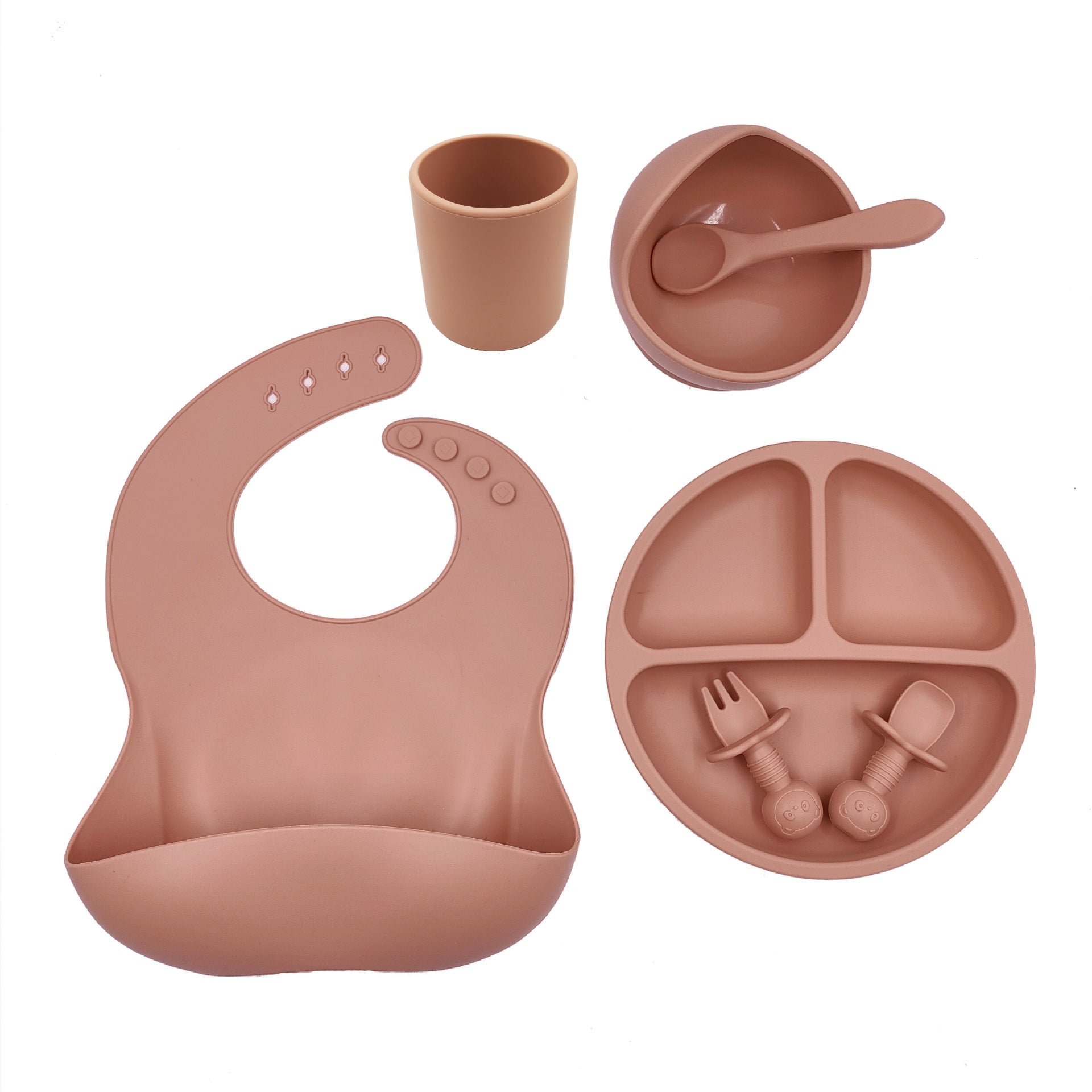 Baby Cutlery Set Silicone Cup Spoon