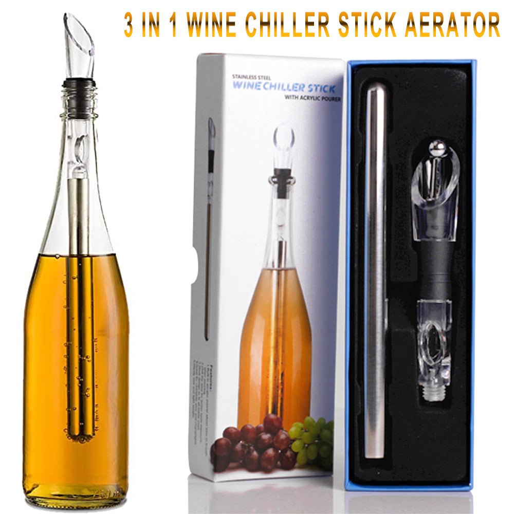Wine Bottle Cooler Stick Stainless