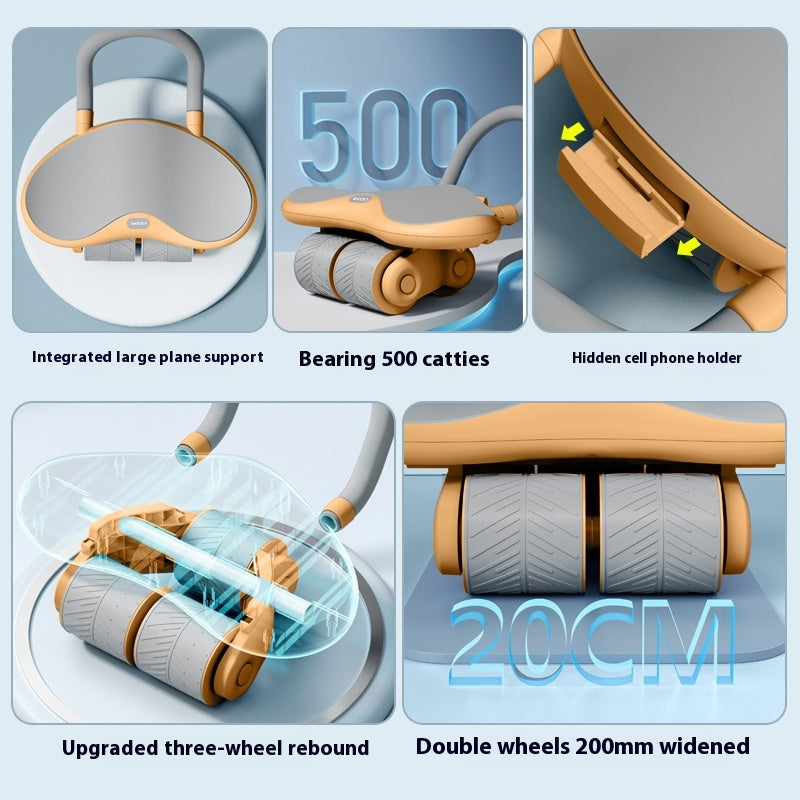 Three-Wheel Abdominal Wheel